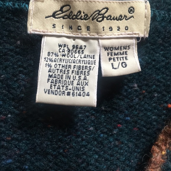 ❤️Vintage Eddie Bauer Fair Isle wool sweater - Picture 3 of 8